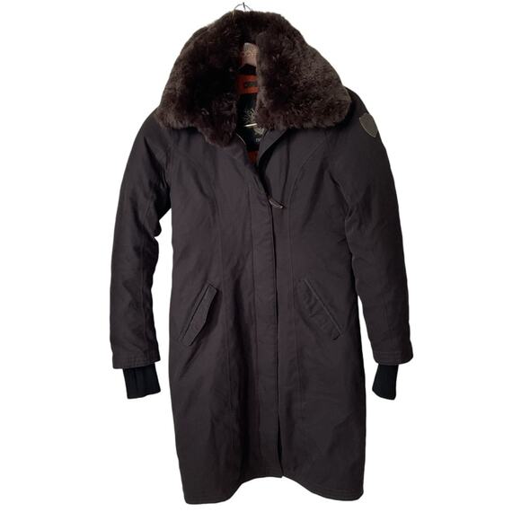 NOBIS Lady Taylor Parka down coat small brown - Picture 1 of 15
